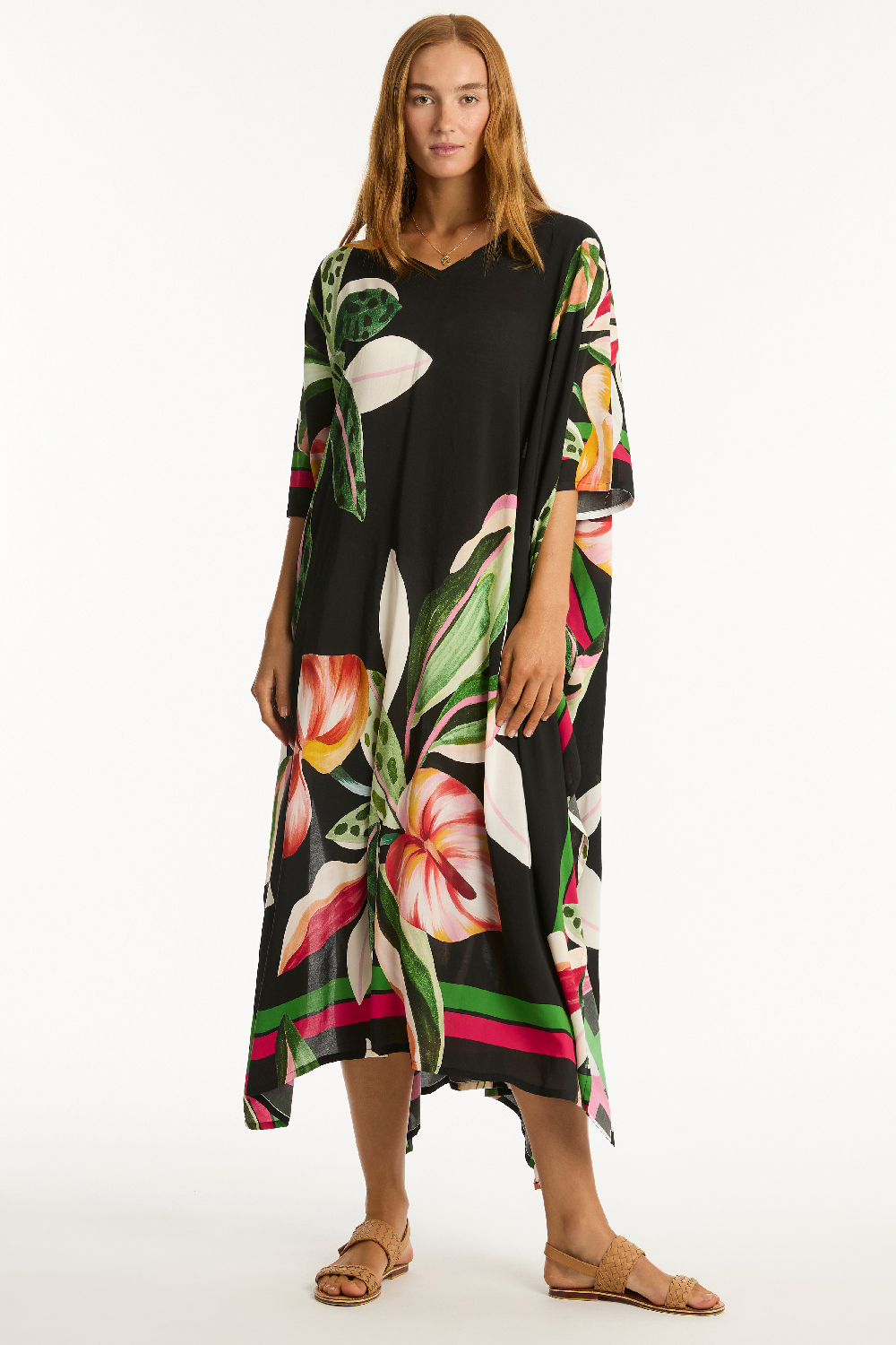 SL9128SD-SUNDOWN-MAXI-KAFTN